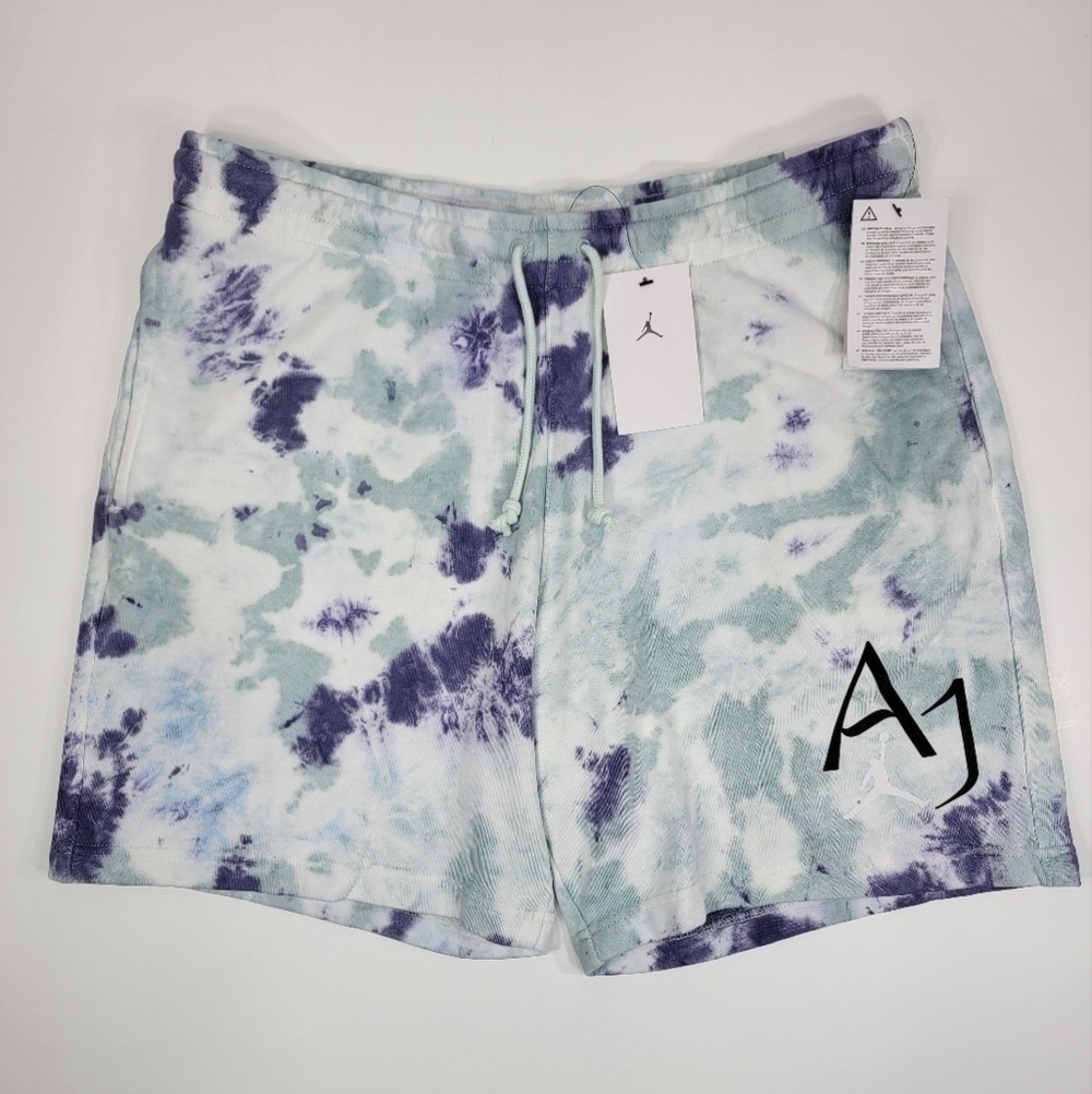 NEW Air Jordan DNA Freeze Out Tie Dye Print Sweat Shorts Jersey Men's Large NWT